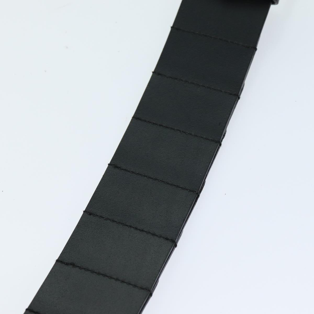 GUCCI Belt Leather 26.8""-28.7"" Black bs13972