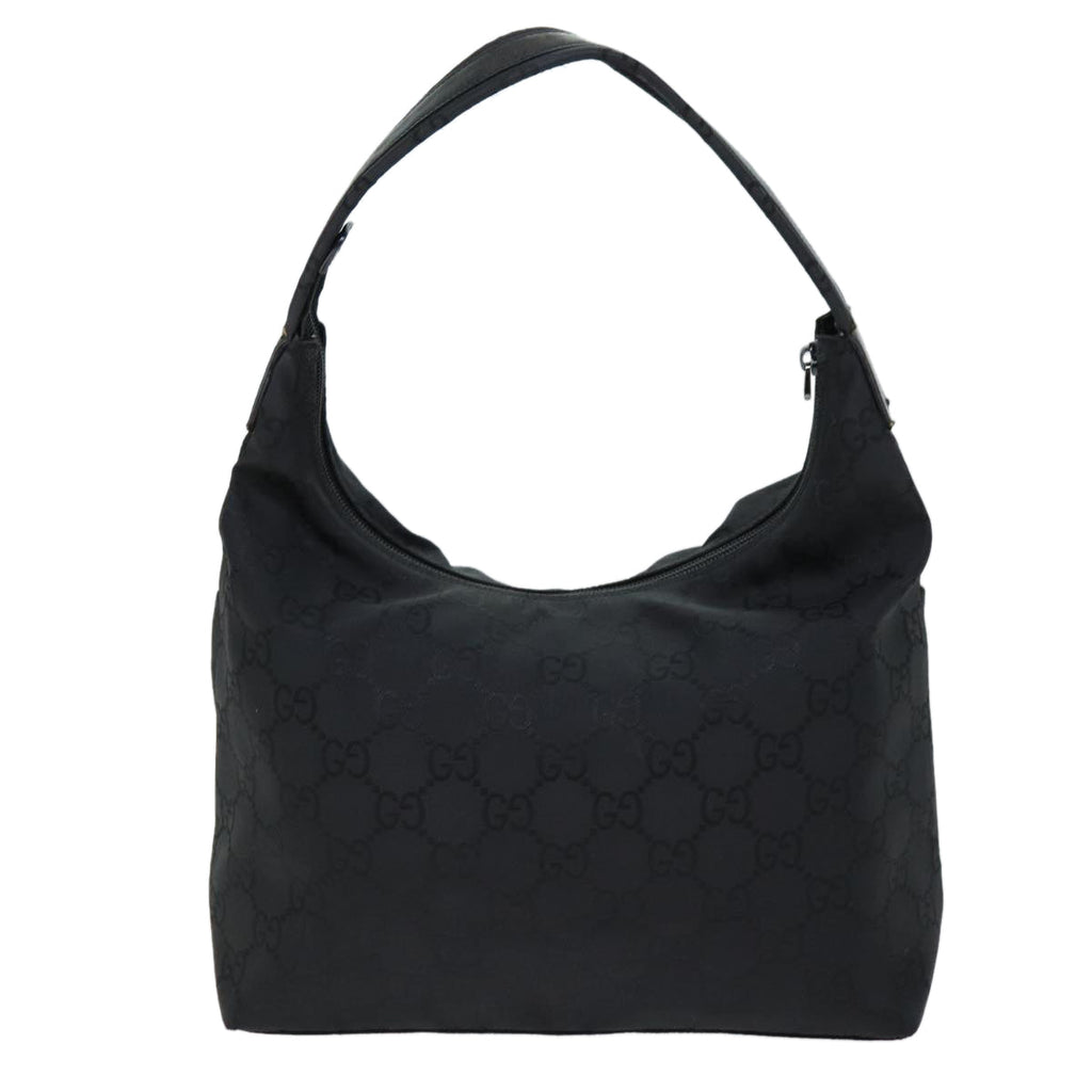 GUCCI GG Canvas Shoulder Bag Black 001 3380 bs14042