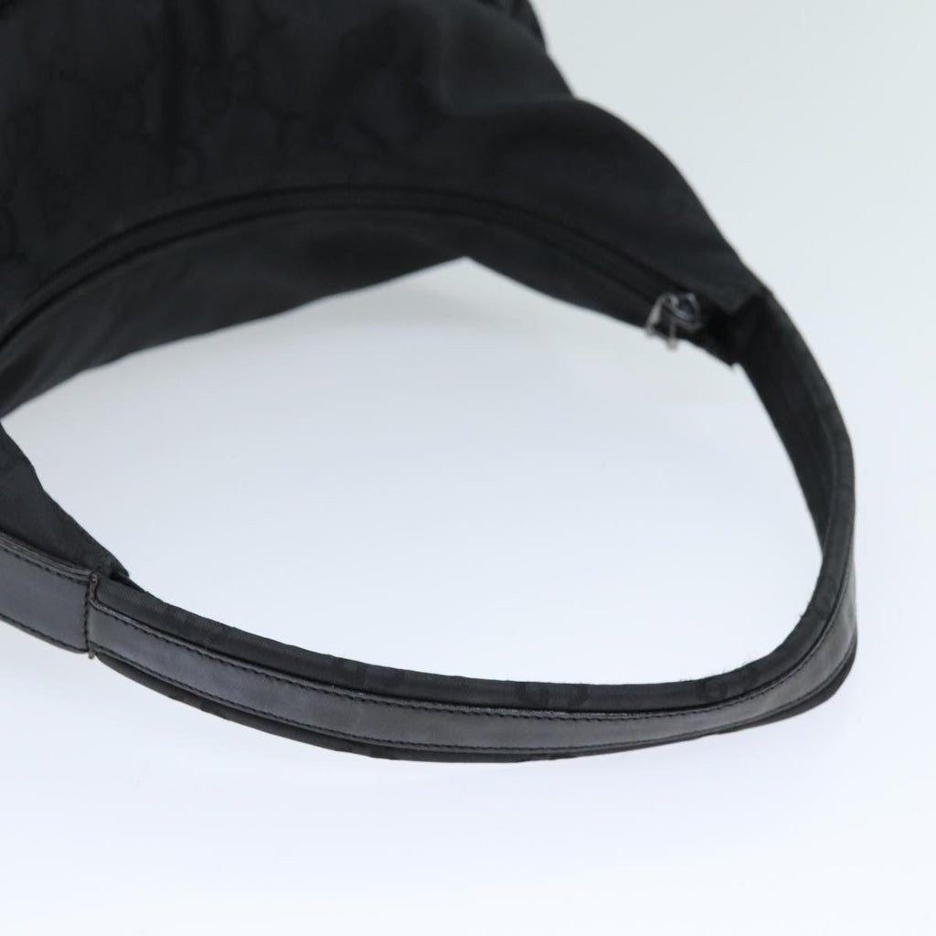 GUCCI GG Canvas Shoulder Bag Black 001 3380 bs14042