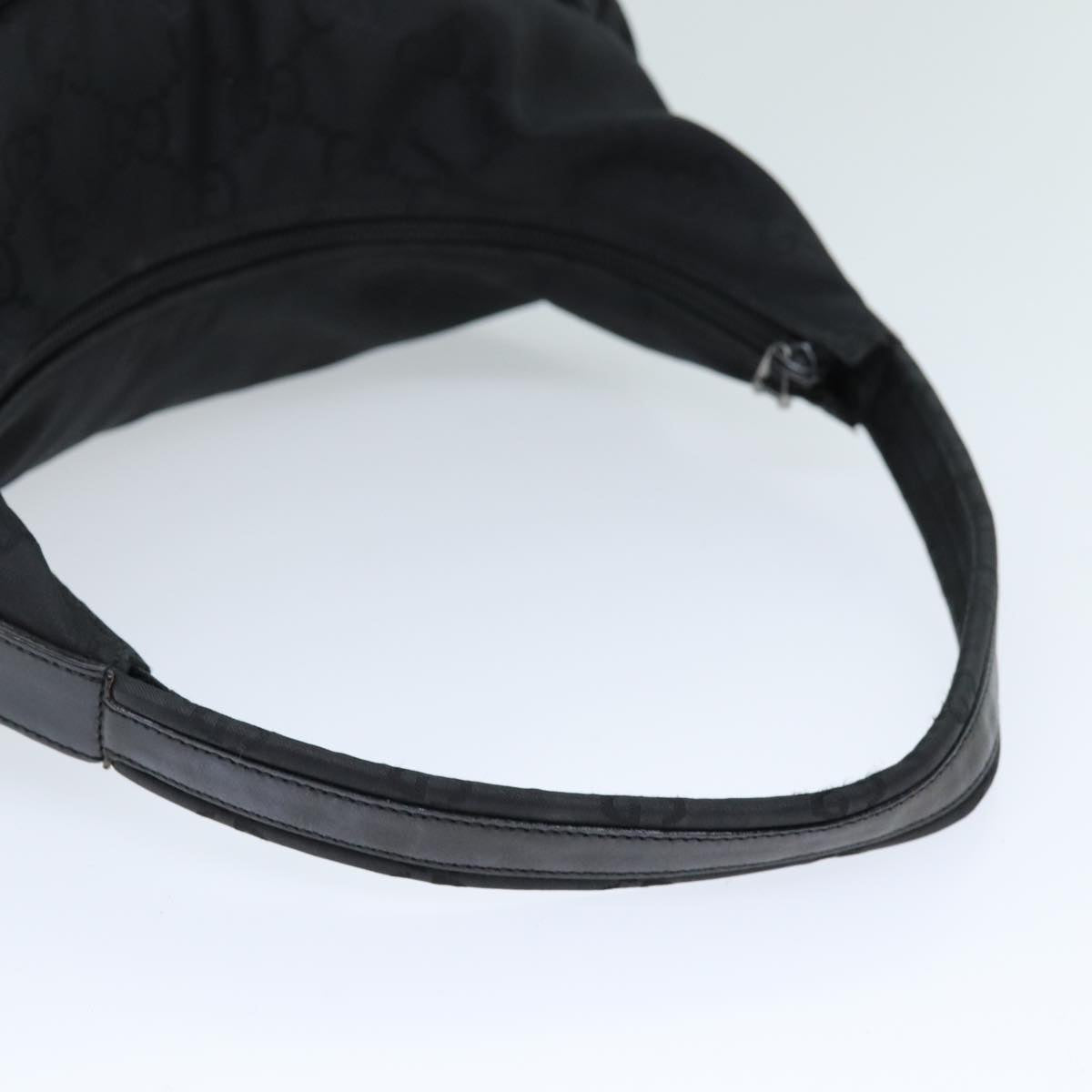 GUCCI GG Canvas Shoulder Bag Black 001 3380 bs14042