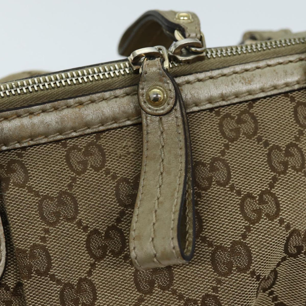 GUCCI GG Canvas Hand Bag 2way Beige 247902 bs14043