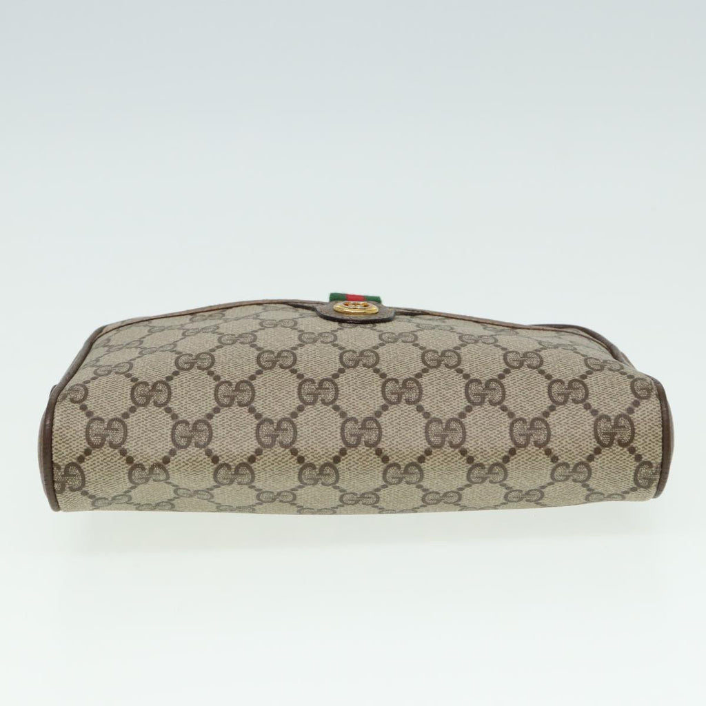 GUCCI GG Supreme Web Sherry Line Clutch Bag 2Set Beige Red Green bs14077