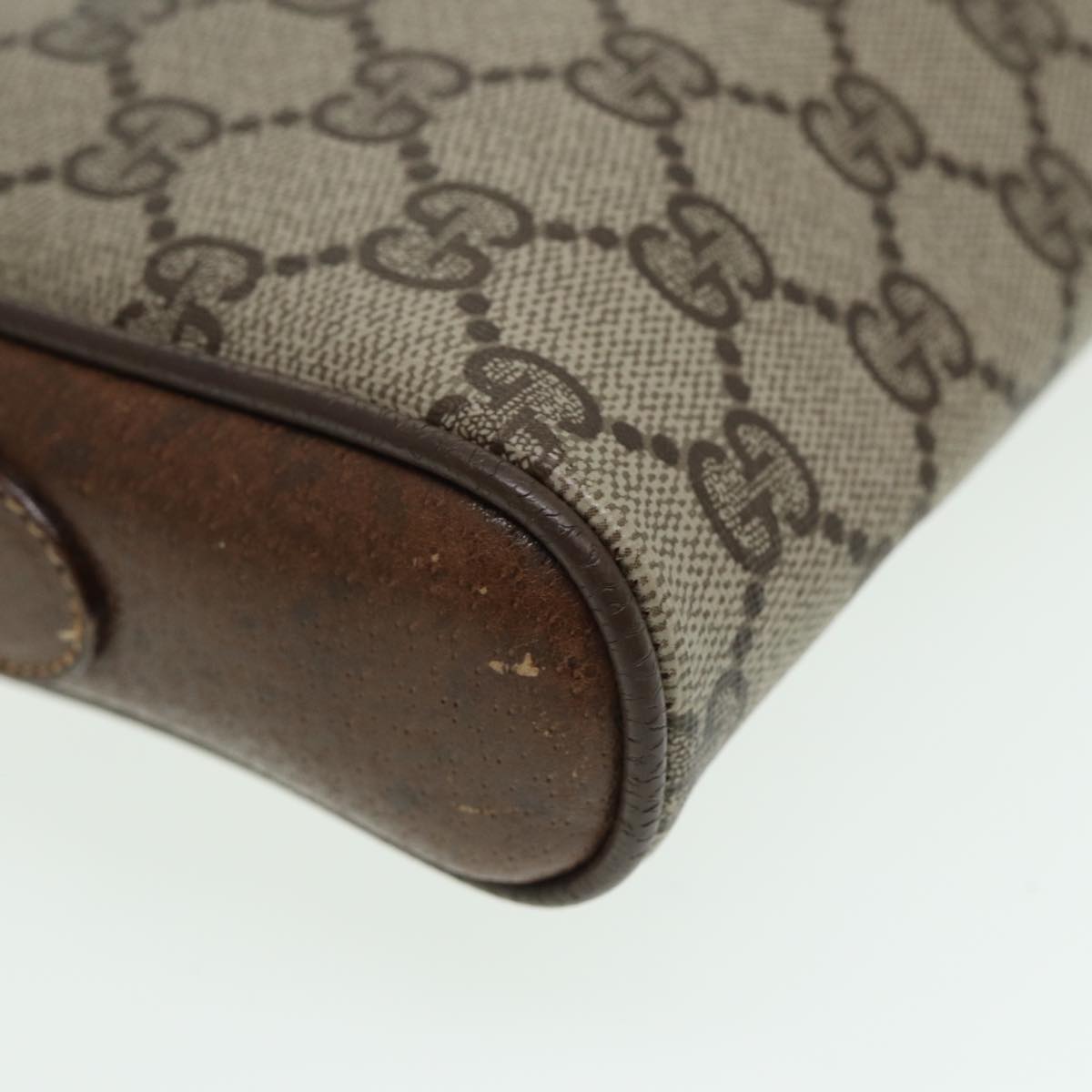 GUCCI GG Supreme Web Sherry Line Clutch Bag 2Set Beige Red Green bs14077