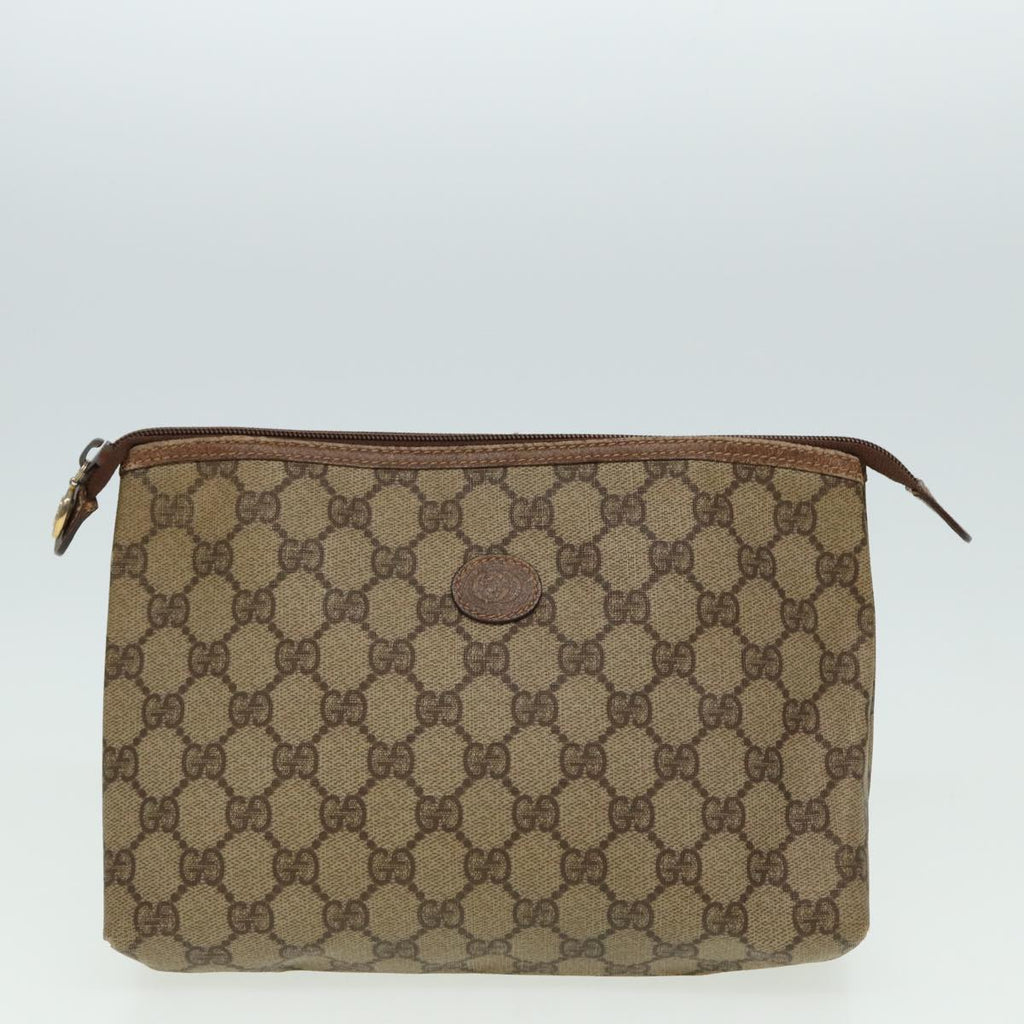 GUCCI GG Supreme Web Sherry Line Clutch Bag 2Set Beige Red Green bs14077