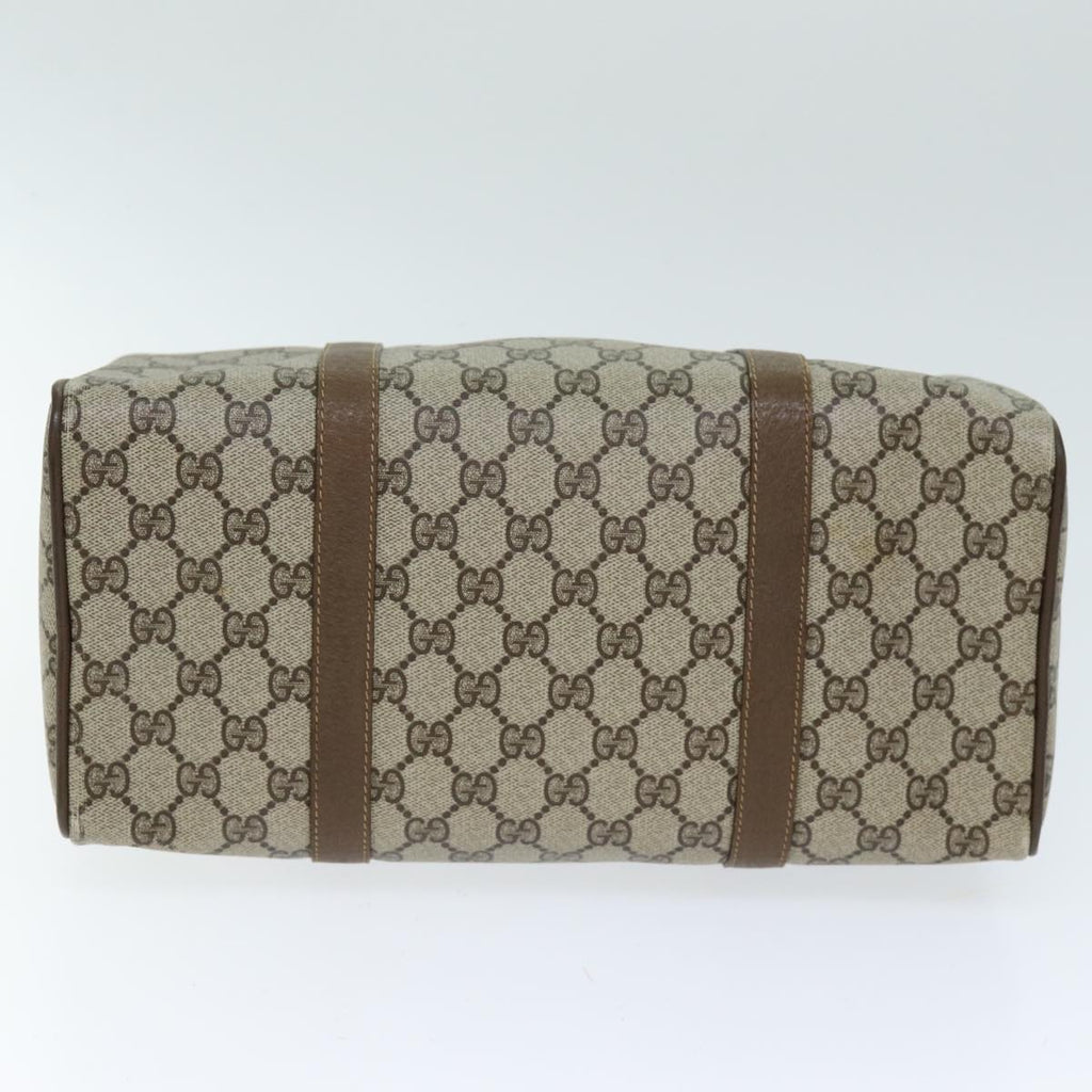 GUCCI GG Supreme Web Sherry Line Boston Bag Beige Red 111 02 007 bs14106