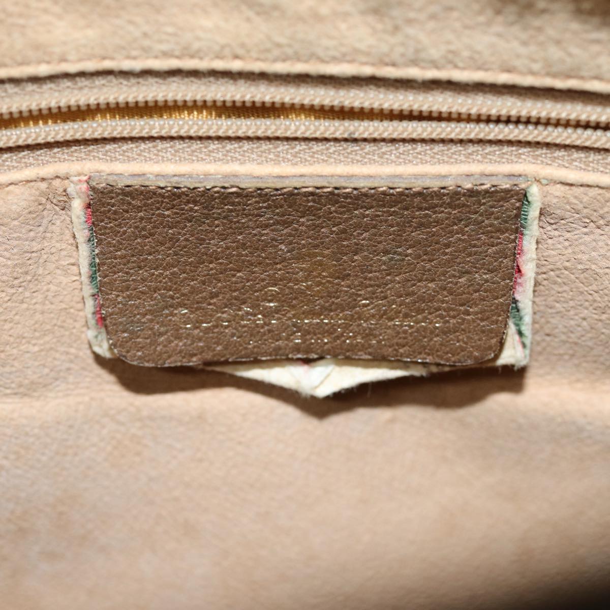 GUCCI GG Supreme Web Sherry Line Boston Bag Beige Red 111 02 007 bs14106