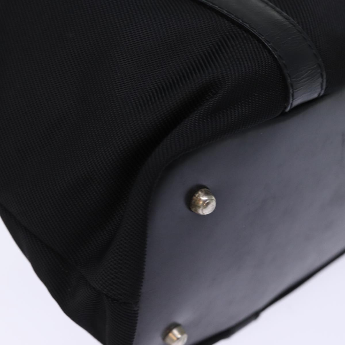 GUCCI Bamboo Hand Bag Nylon Black 000 3754 0508 bs14134