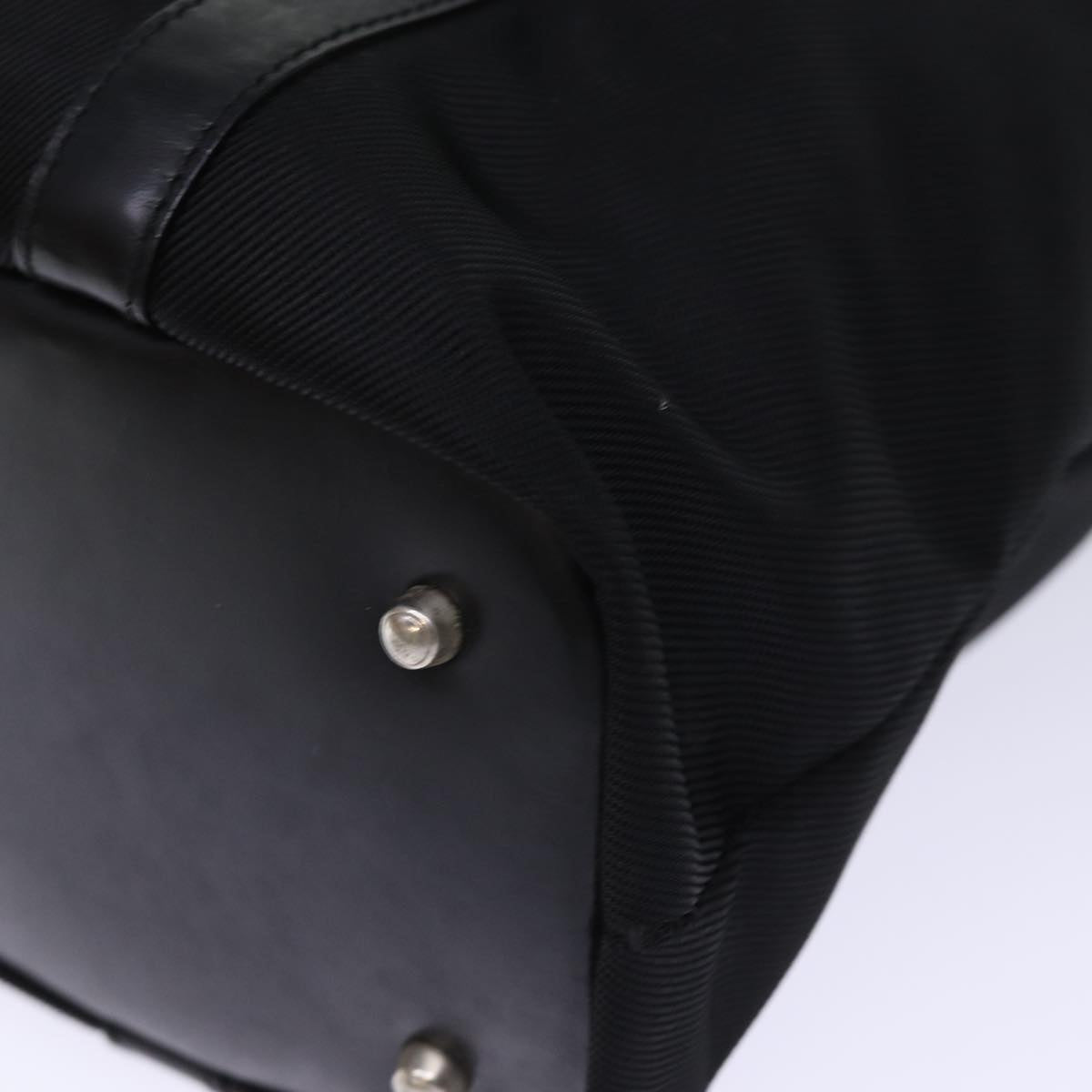 GUCCI Bamboo Hand Bag Nylon Black 000 3754 0508 bs14134