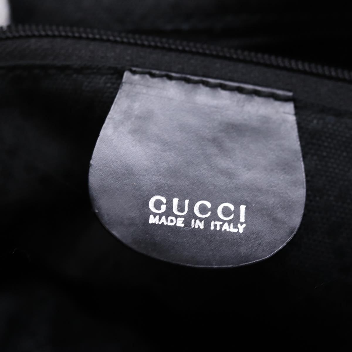 GUCCI Bamboo Hand Bag Nylon Black 000 3754 0508 bs14134