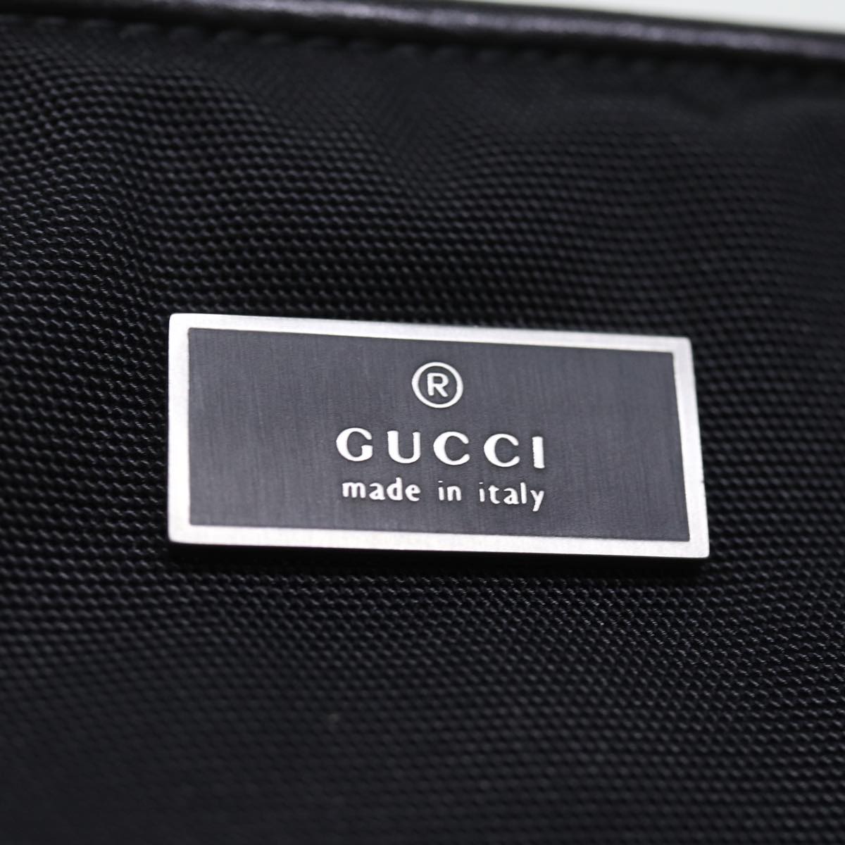 GUCCI Hand Bag Nylon Black 000 0835 bs14192
