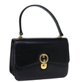 GUCCI Hand Bag Leather Black bs14246