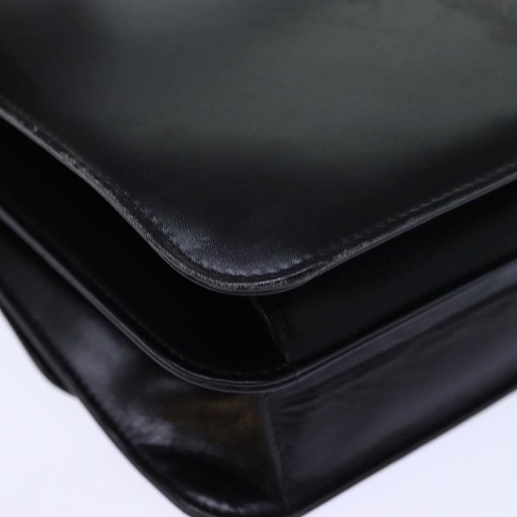 GUCCI Hand Bag Leather Black bs14246