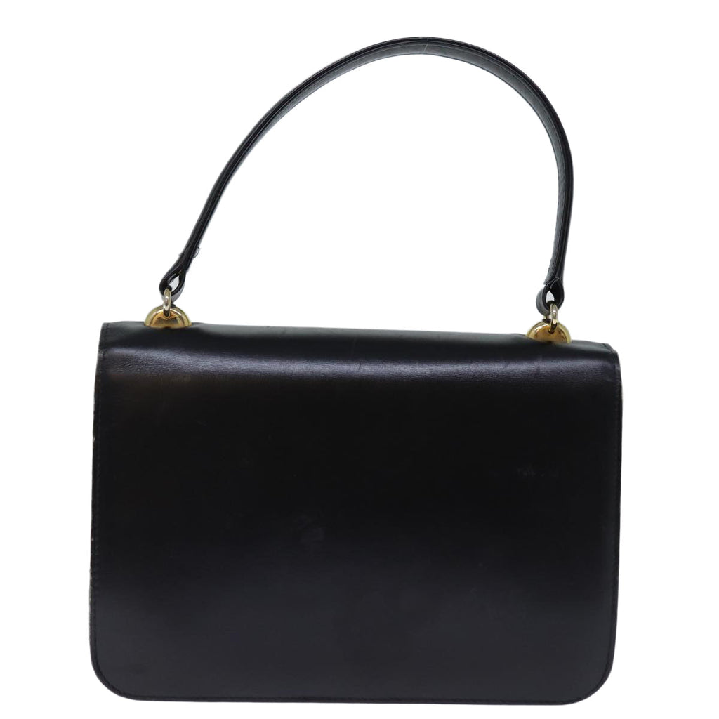 GUCCI Hand Bag Leather Black bs14246