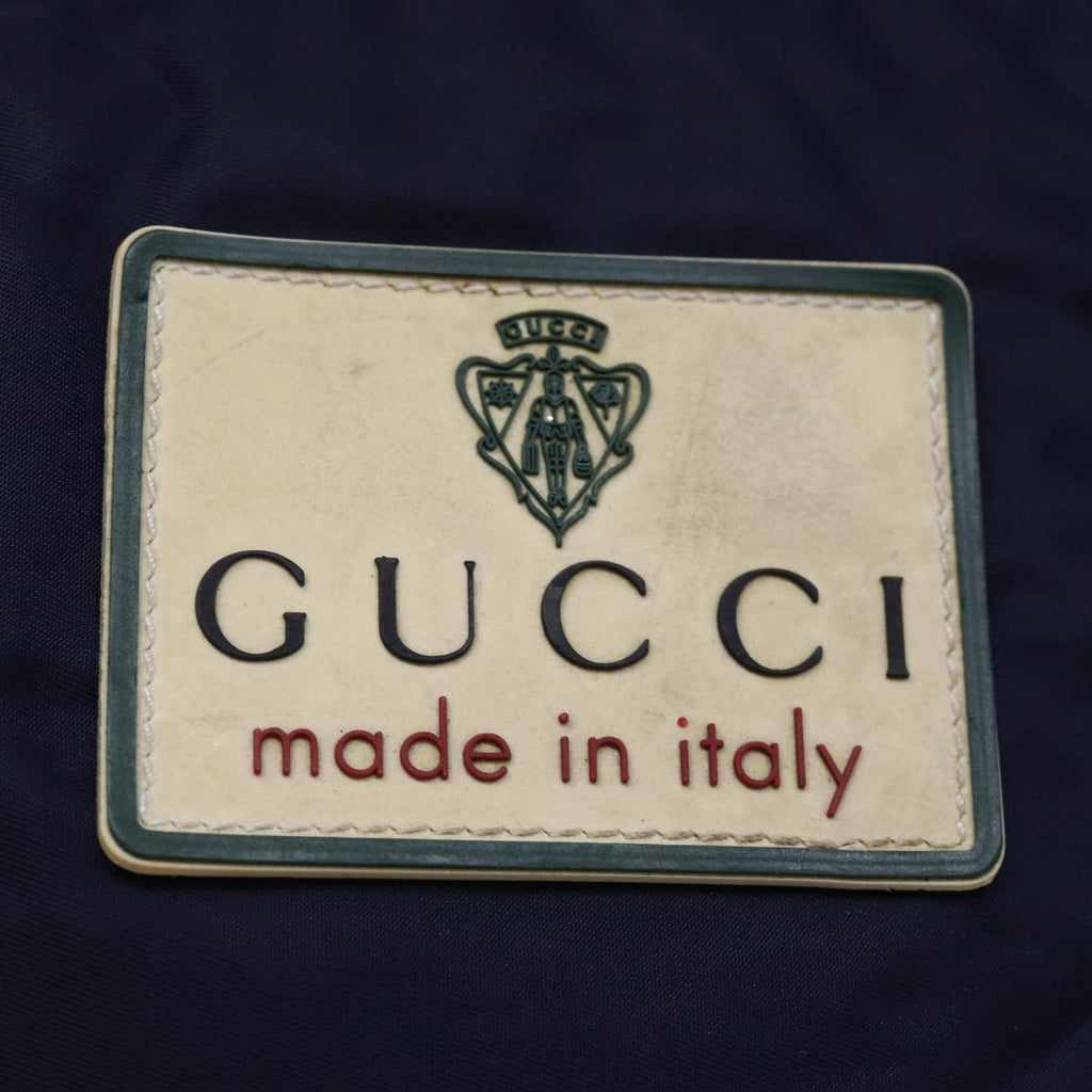 GUCCI Shoulder Bag Nylon Navy Red 189662 bs14293