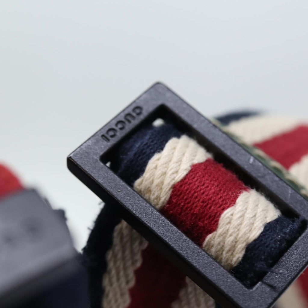 GUCCI Shoulder Bag Nylon Navy Red 189662 bs14293