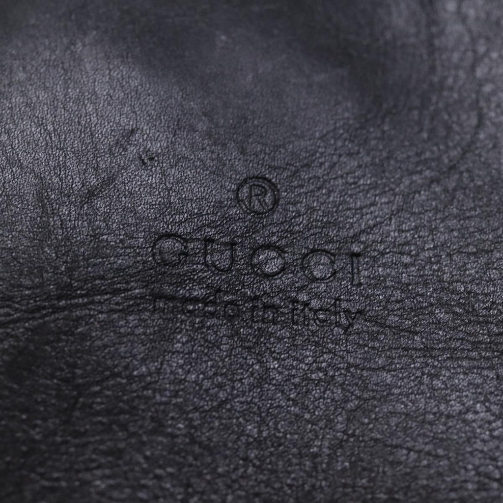 GUCCI Shoulder Bag Leather Black 001 3192 002113 bs14435