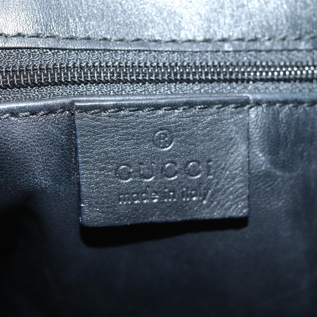 GUCCI Shoulder Bag Leather Black 001 3192 002113 bs14435