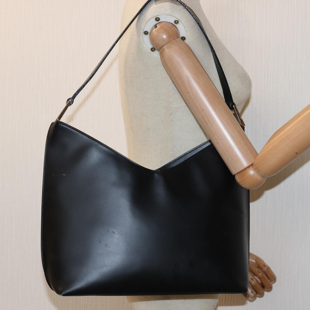 GUCCI Shoulder Bag Leather Black 001 3017 bs14440