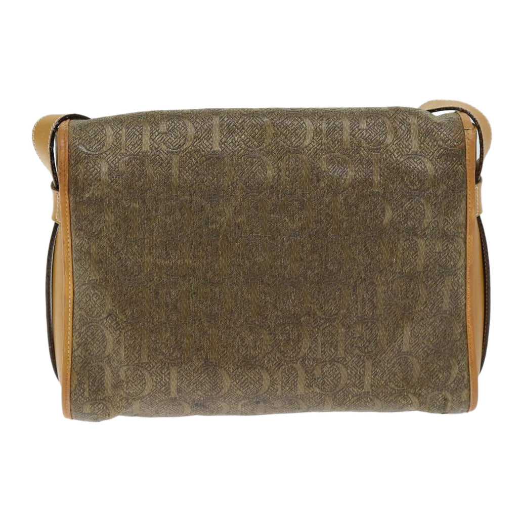 GUCCI Shoulder Bag Coated Canvas Beige bs14444