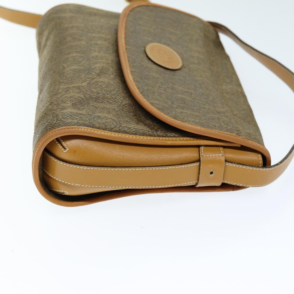GUCCI Shoulder Bag Coated Canvas Beige bs14444