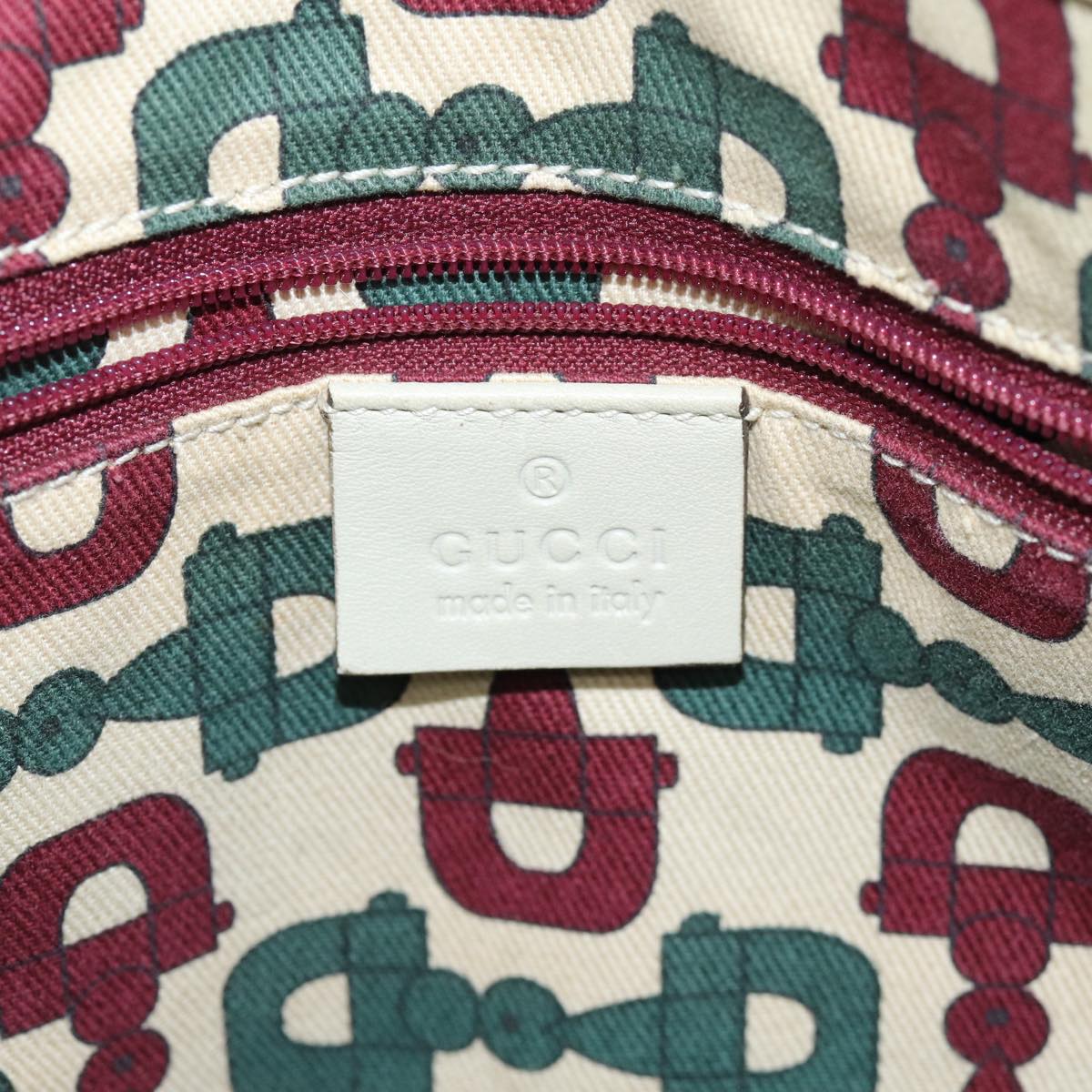 GUCCI GG Canvas Guccissima Tote Bag White 163805 bs14471