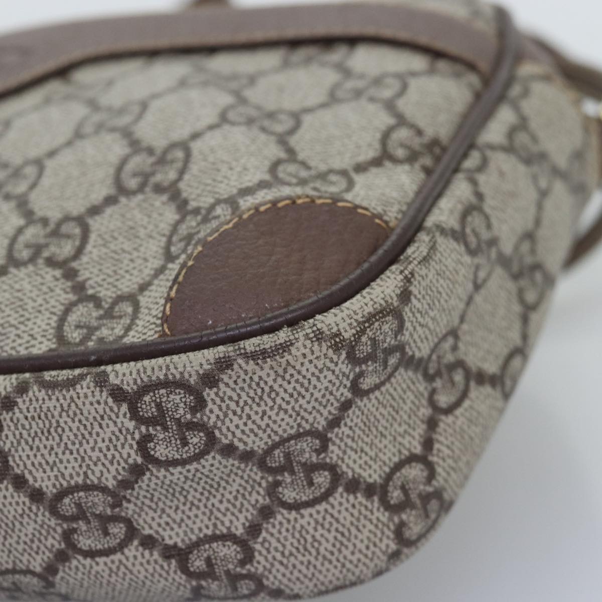 GUCCI GG Supreme Shoulder Bag PVC Beige 007 115 6423 bs14474