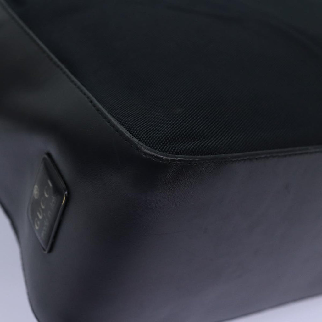 GUCCI Shoulder Bag Canvas Black 001 3766 bs14537