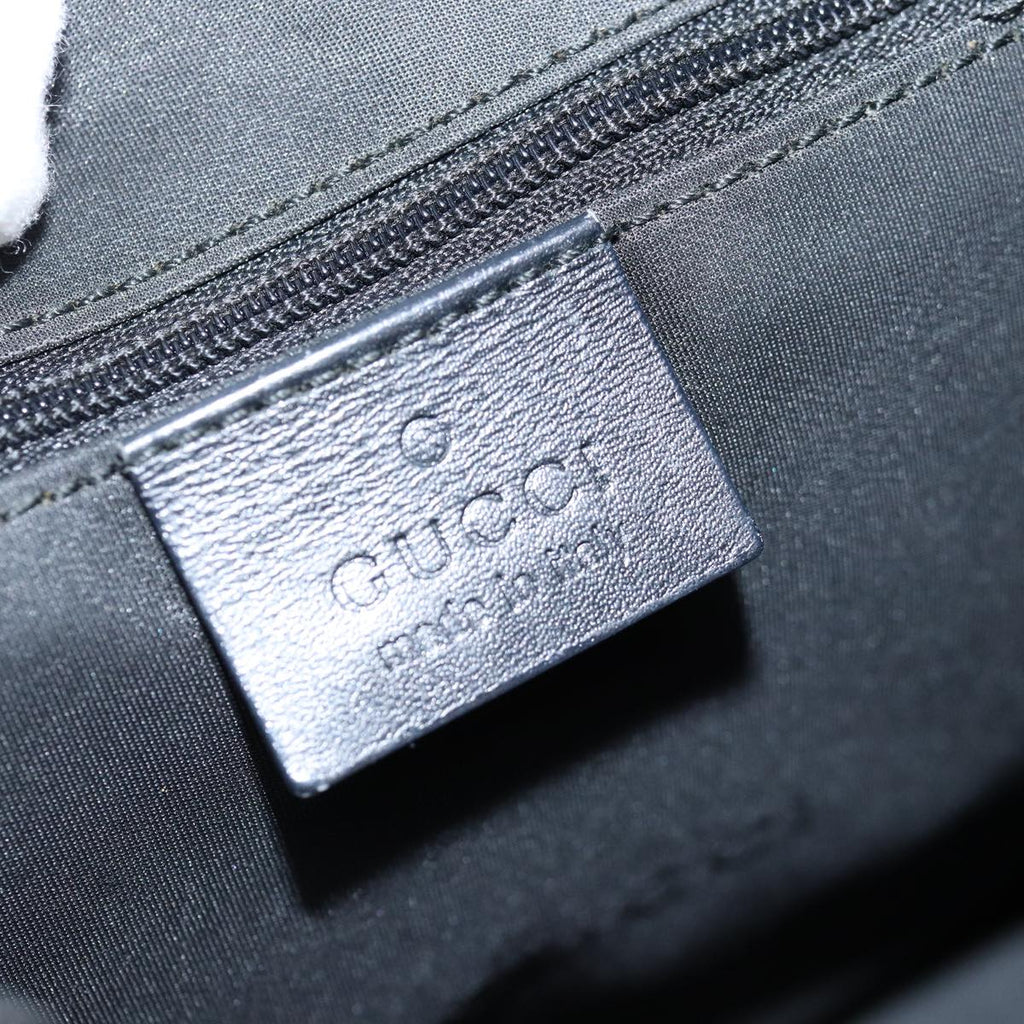 GUCCI Shoulder Bag Canvas Black 001 3766 bs14537