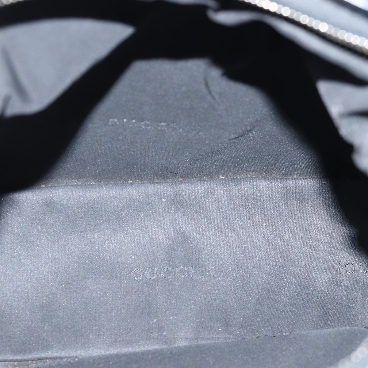 GUCCI Shoulder Bag Canvas Black 001 3766 bs14537