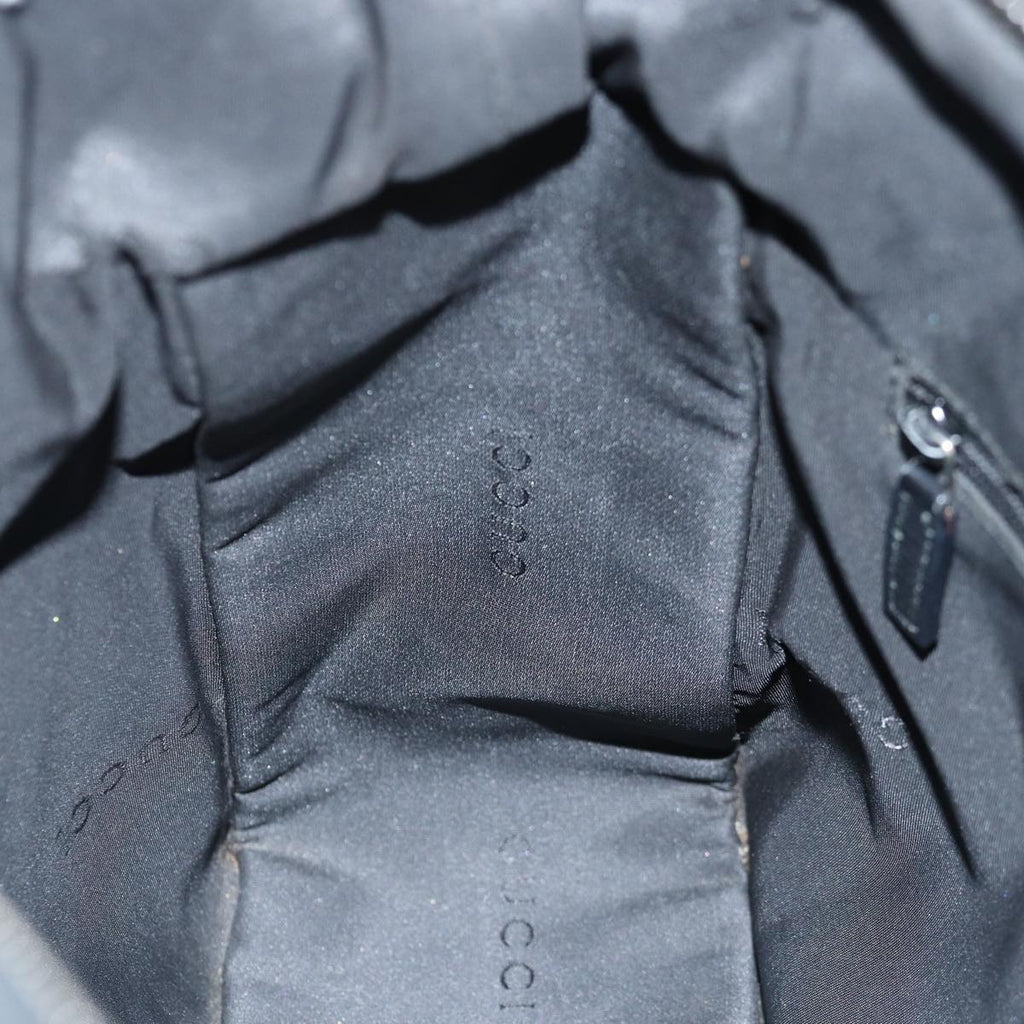 GUCCI Shoulder Bag Canvas Black 001 3766 bs14537