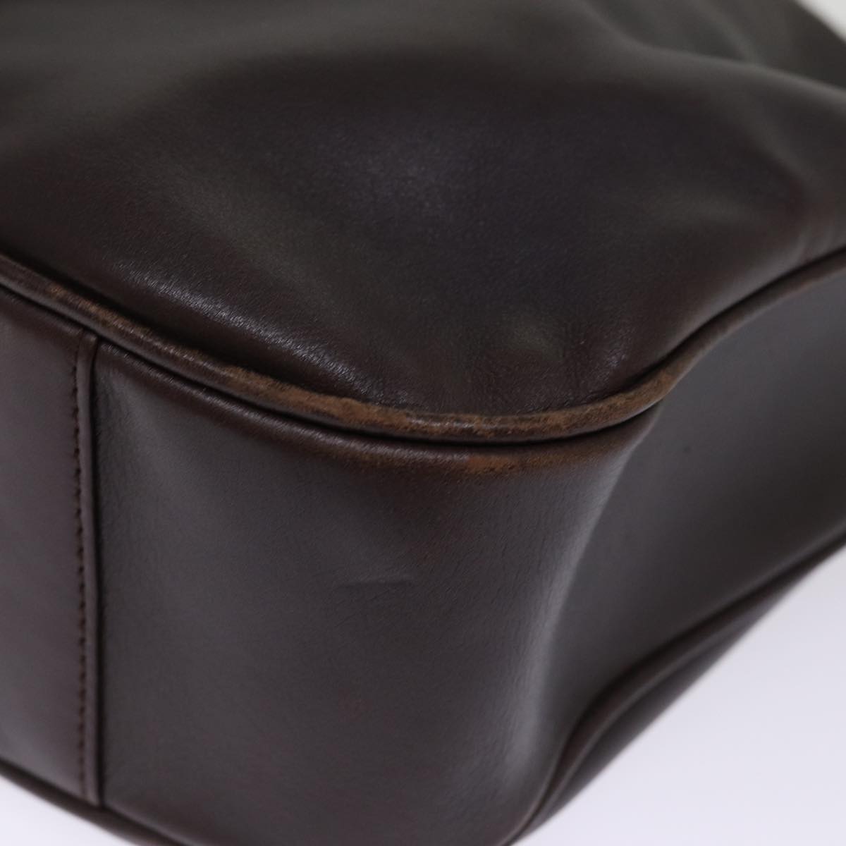 GUCCI Hand Bag Leather Brown bs14618