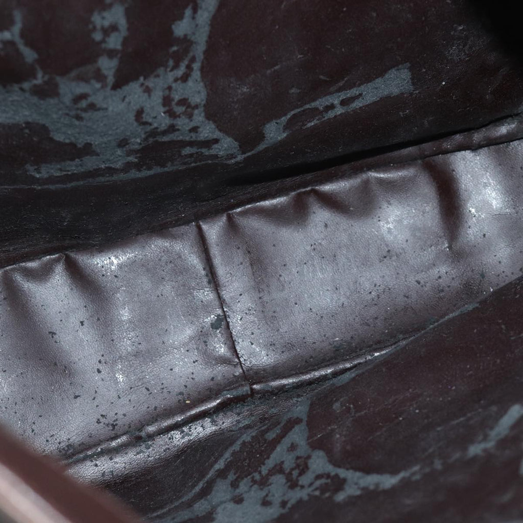 GUCCI Hand Bag Leather Brown bs14618