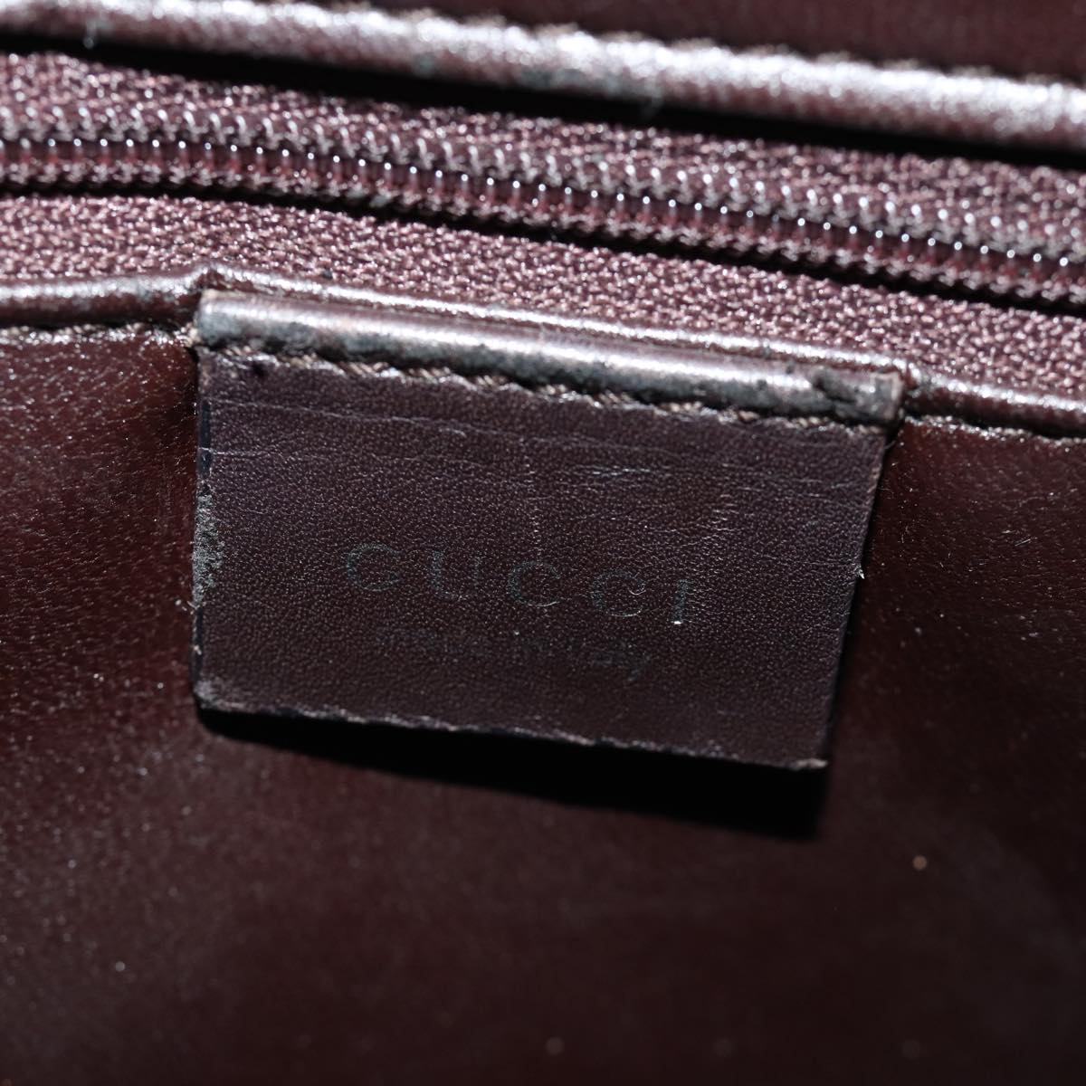 GUCCI Shoulder Bag Leather Brown 001 3038 bs14657