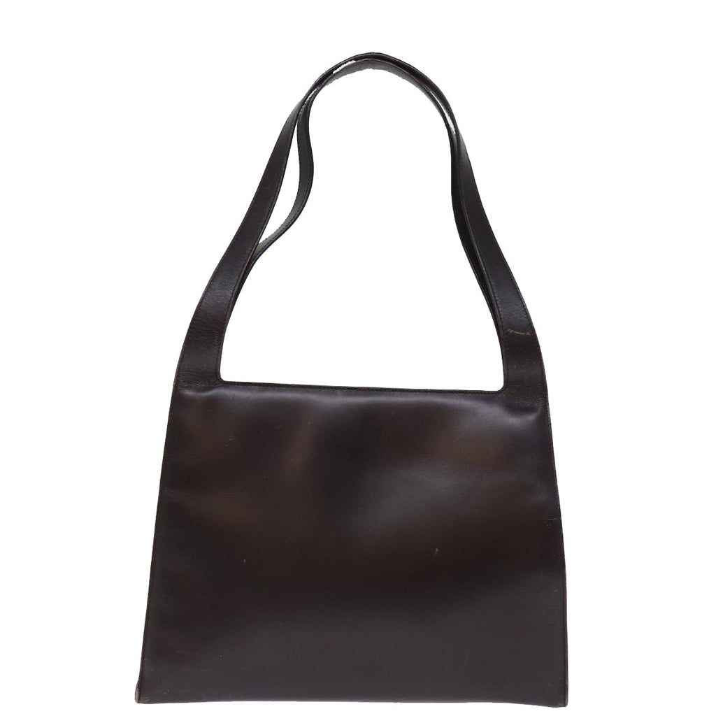 GUCCI Shoulder Bag Leather Brown 001 3038 bs14657