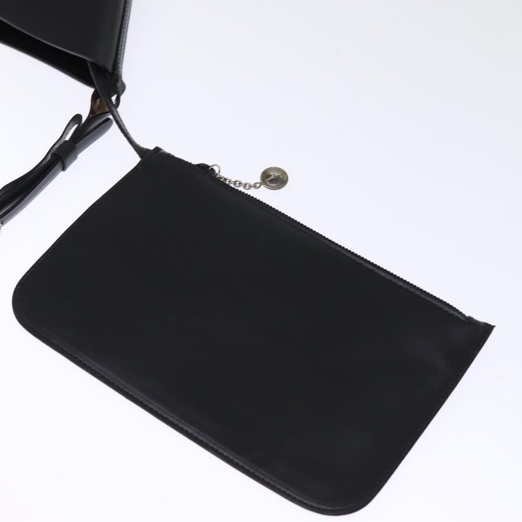 GUCCI Shoulder Bag Leather Black 001 1705 1942 bs14678