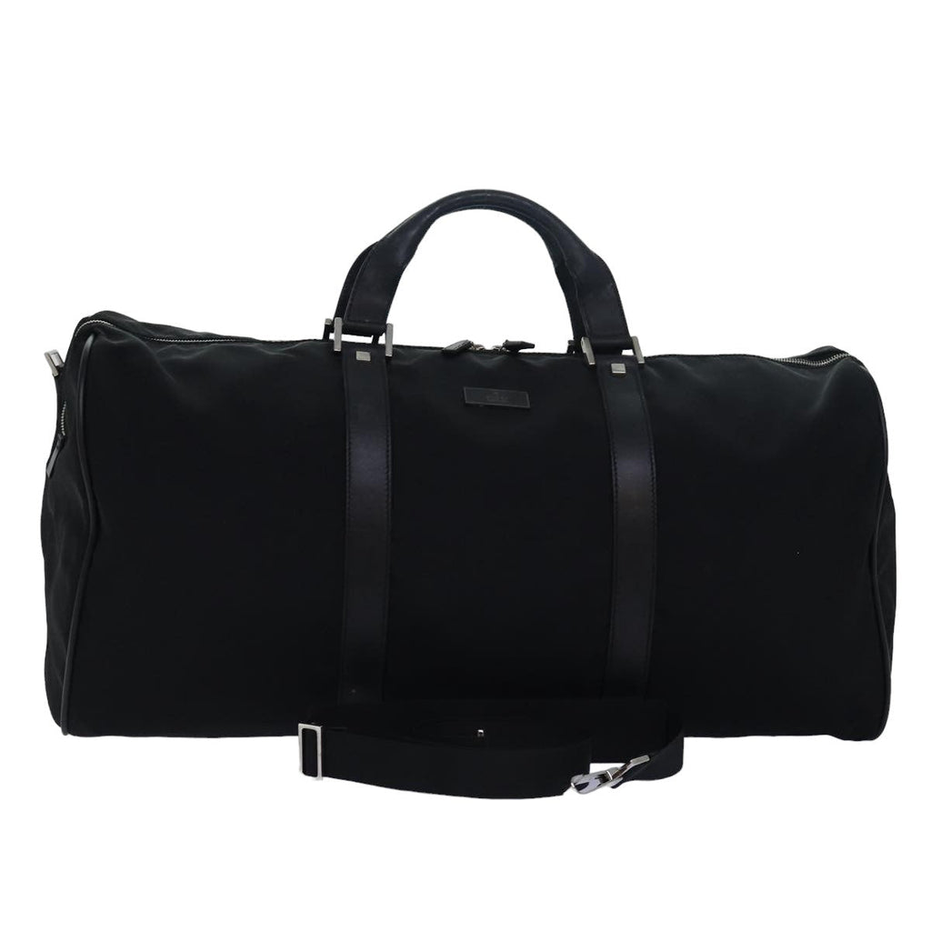 GUCCI Boston Bag Canvas 2way Black 012 0399 2123 bs14680