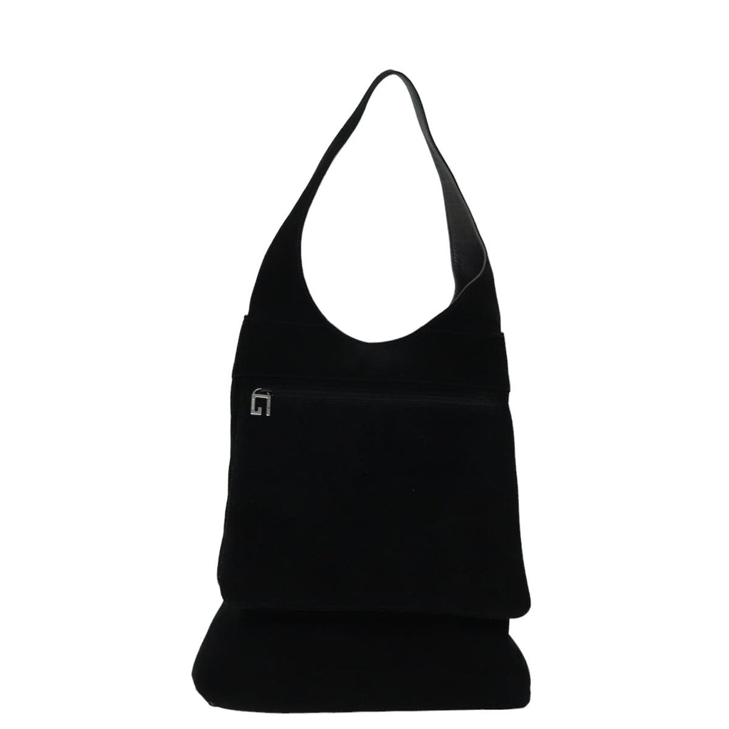 GUCCI Shoulder Bag Suede Black 002 2113 0416 bs14723