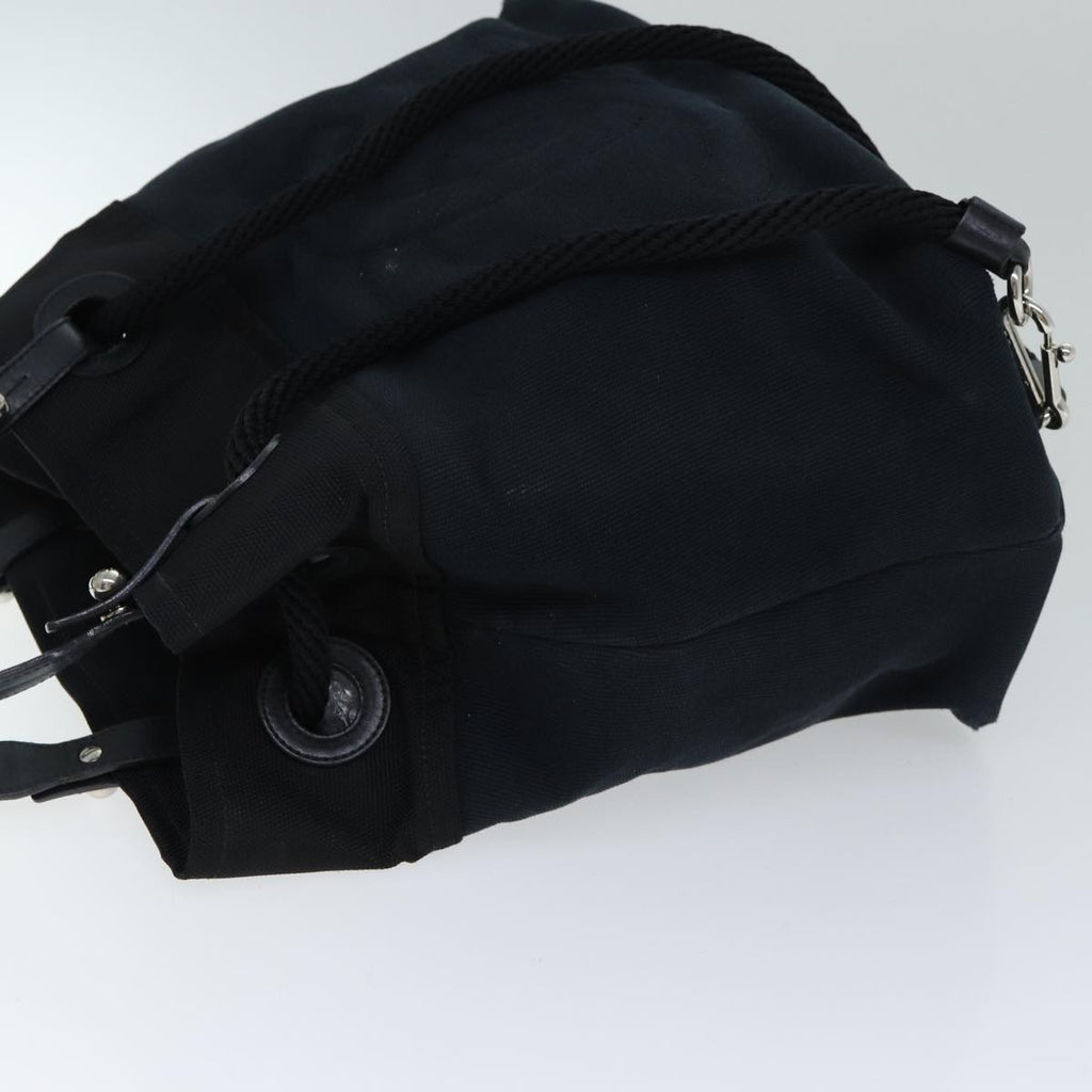 CHANEL Tote Bag Canvas Black CC bs14726