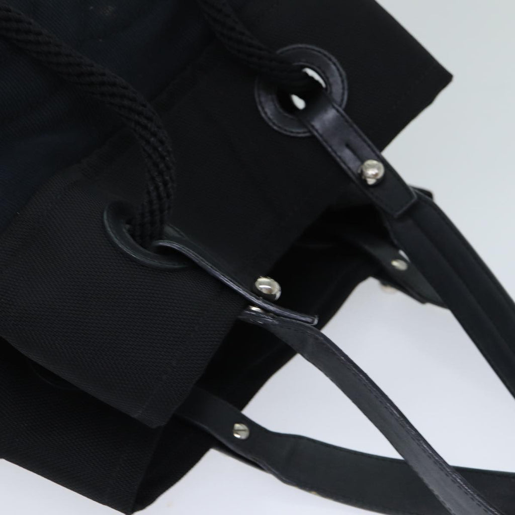 CHANEL Tote Bag Canvas Black CC bs14726