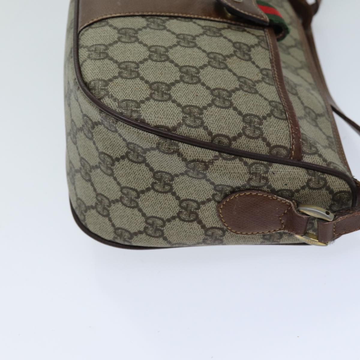 GUCCI GG Supreme Web Sherry Line Shoulder Bag Beige 001 754 6177 bs14808