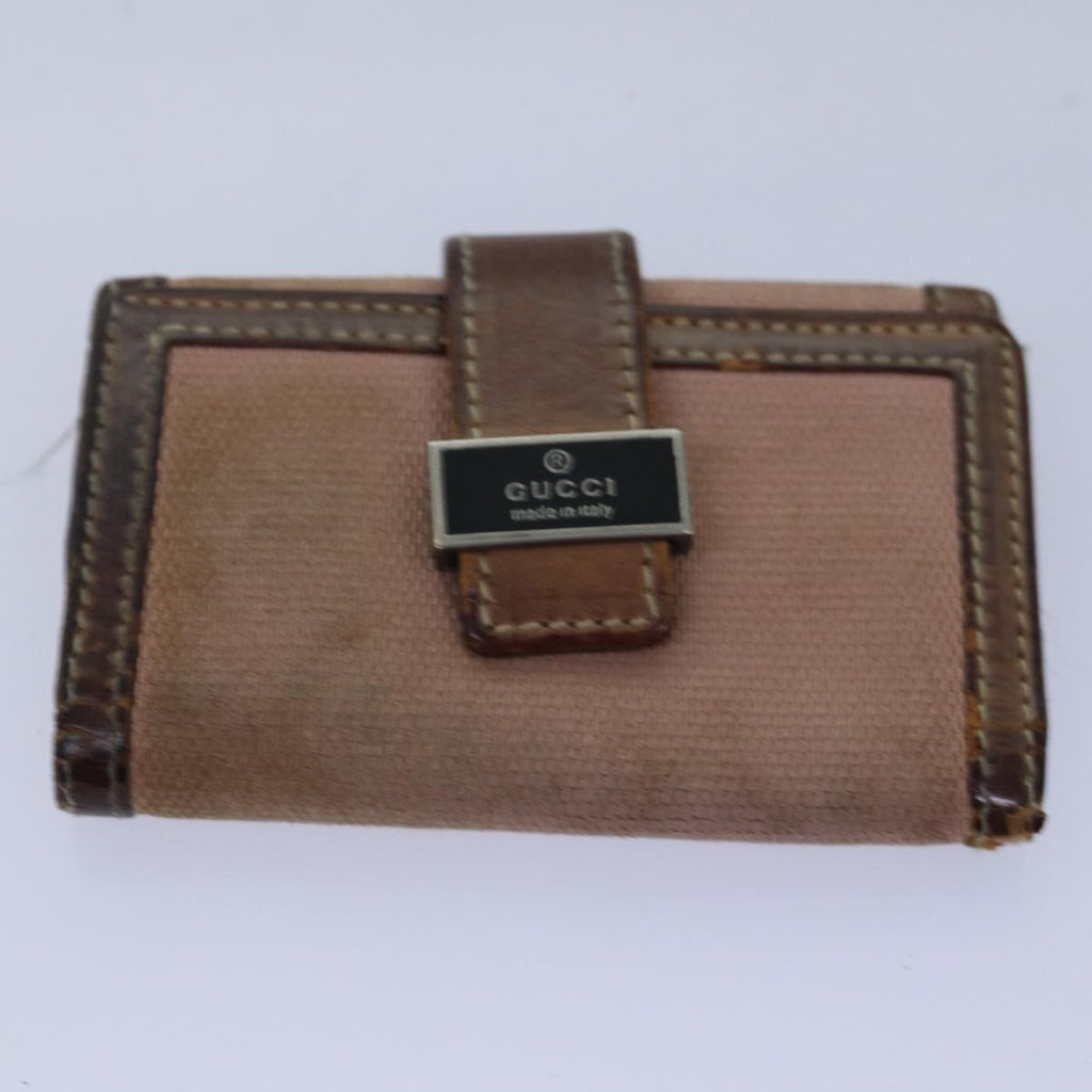GUCCI GG Canvas Key Case Wallet 5Set Beige Black bs14871