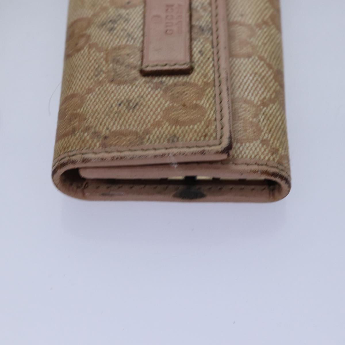 GUCCI GG Canvas Key Case Wallet 5Set Beige Black bs14871