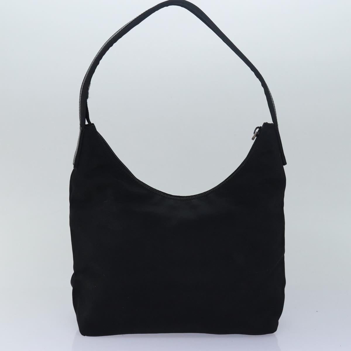 GUCCI Bamboo Shoulder Bag Nylon Leather 3Set Black White bs14881