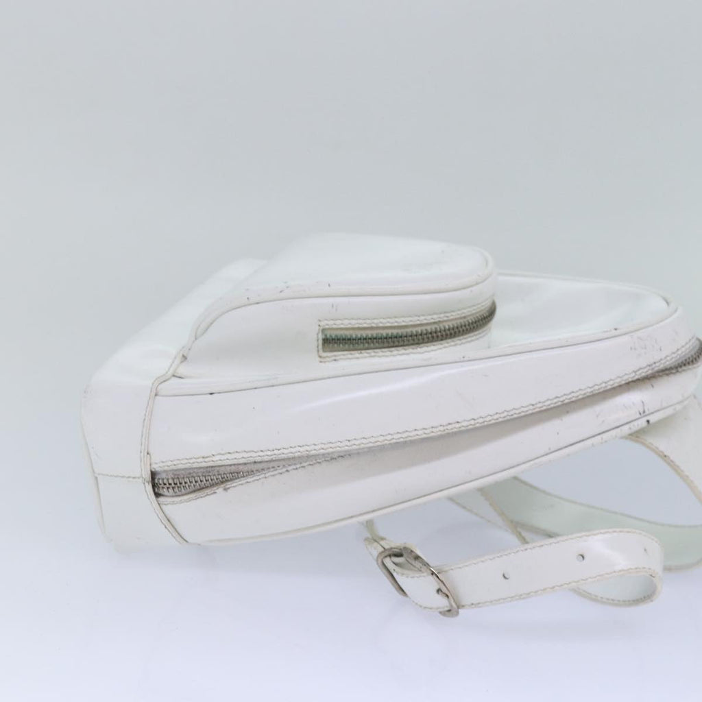 GUCCI Bamboo Shoulder Bag Nylon Leather 3Set Black White bs14881
