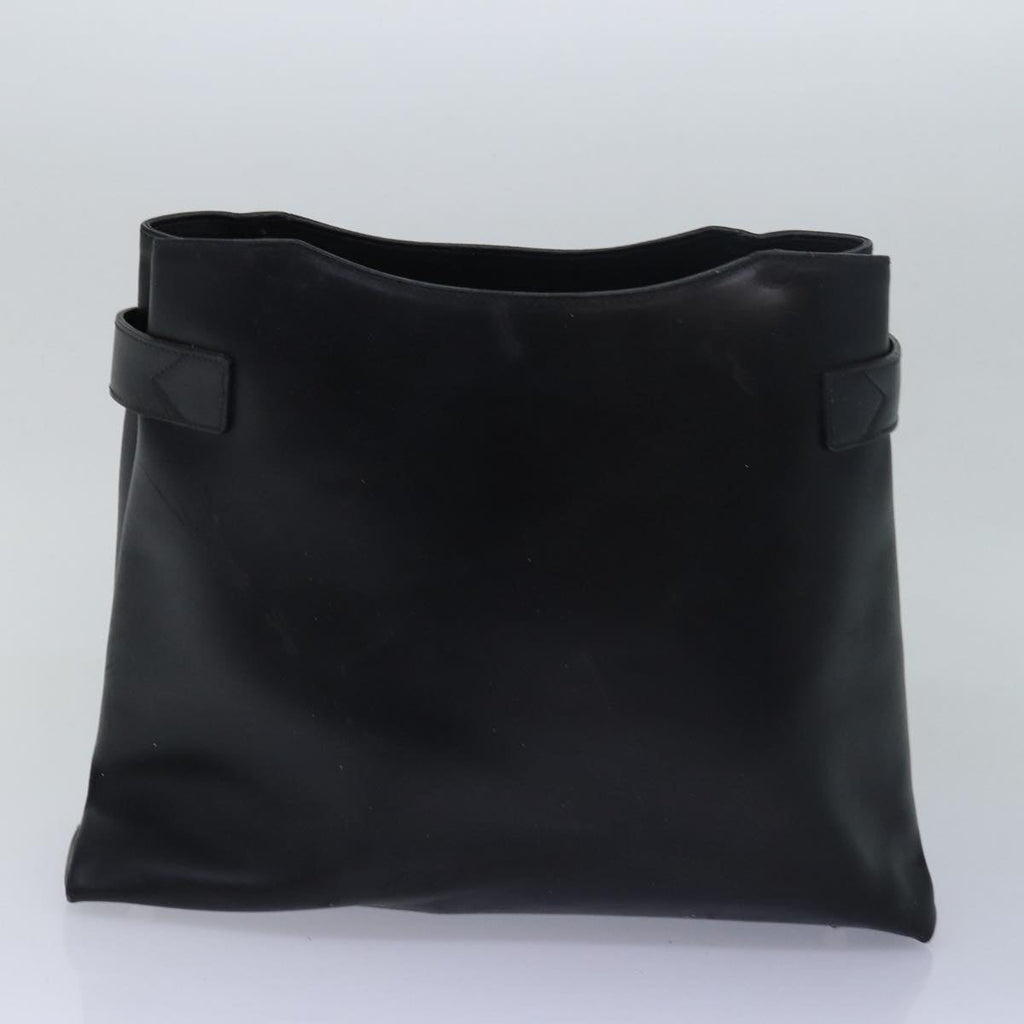 GUCCI Bamboo Shoulder Bag Nylon Leather 3Set Black White bs14881