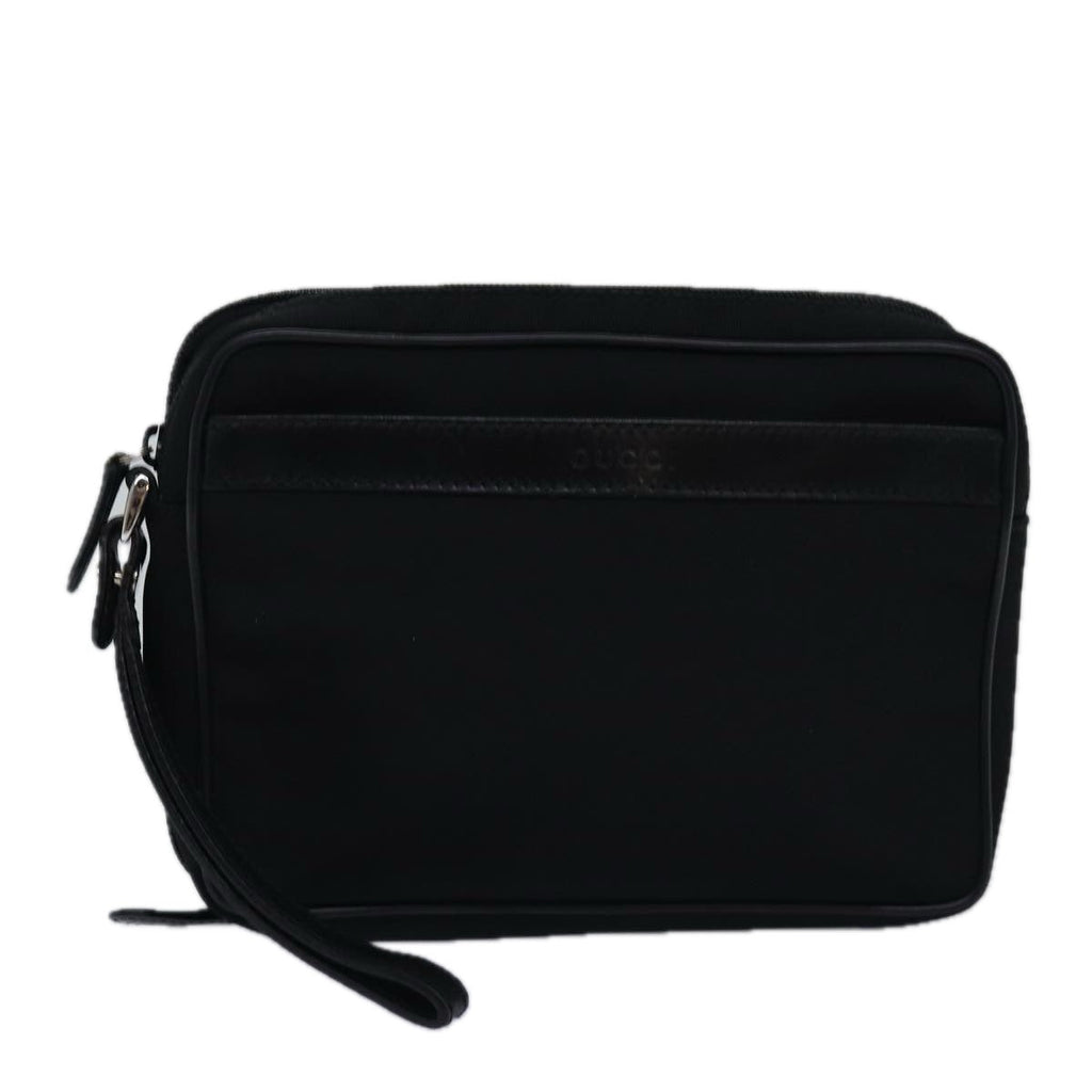GUCCI Clutch Bag Nylon Black 018 2020 3700 bs14886