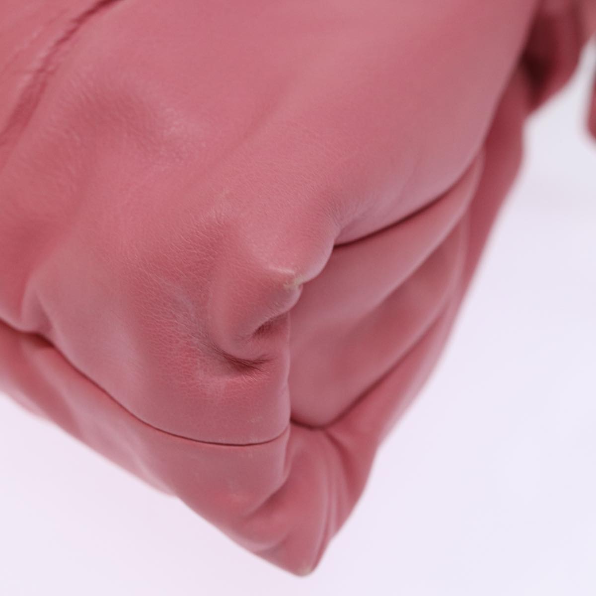 GUCCI Clutch Bag Leather Pink 197015 bs14887