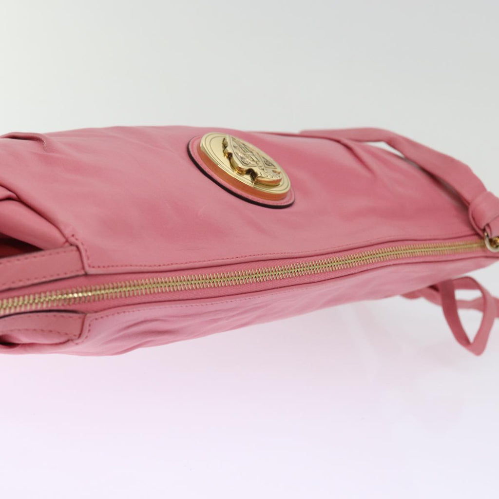 GUCCI Clutch Bag Leather Pink 197015 bs14887