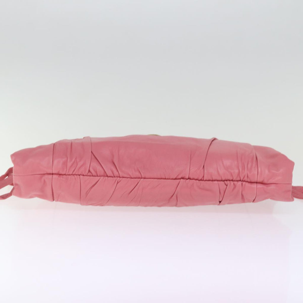 GUCCI Clutch Bag Leather Pink 197015 bs14887
