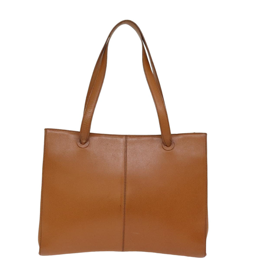 CHANEL Tote Bag Leather Brown CC bs14915